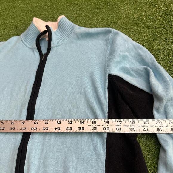 Izod XFG Colorblock Zip-Up Cardigan - Picture 2 of 5